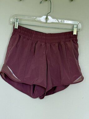 Lululemon Hotty Hot High Rise Shorts | Purple Pink Mauve | Size 4